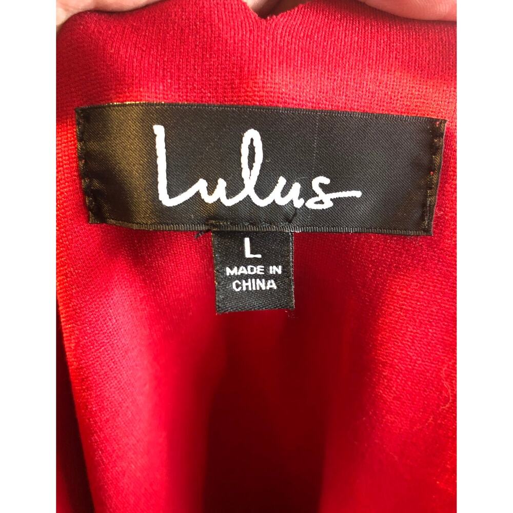 NWT Lulus Tip the Scallops Red Scalloped Skater D… - image 12